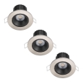Philips - 3x LED indbygningsspot til badeværelse dæmpbar ABROSA LED/9W/230V IP44