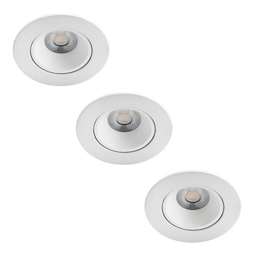 Philips - 3x LED indbygningsspot til badeværelse dæmpbar ABROSA LED/9W/230V IP44