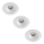 Philips - 3x LED indbygningsspot til badeværelse dæmpbar ABROSA LED/9W/230V IP44