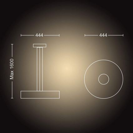 Philips - LED pendel dæmpbar Hue FAIR LED/33,5W/230V + fjernbetjening