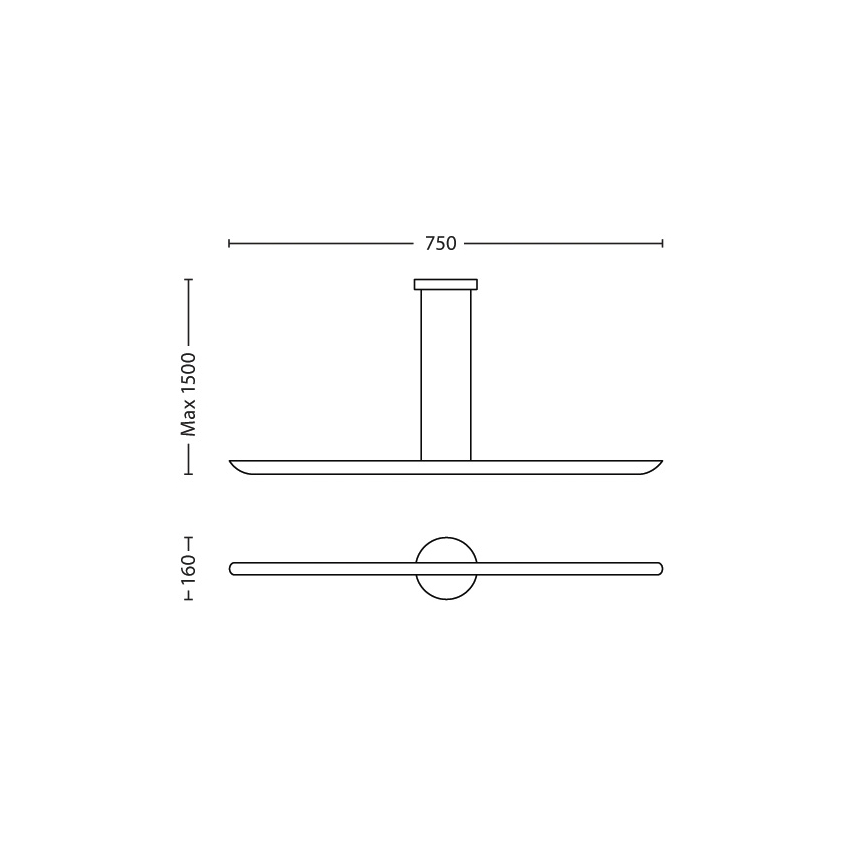 Philips 40747/48/16 - LED pendel MYLIVING SELV 2xLED/7,5W/230V