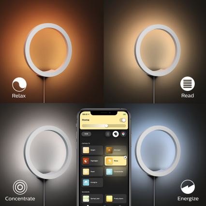 Philips - LED RGBW Dæmpbar væglampe Hue SANA White and Color Ambiance LED/20W/230V