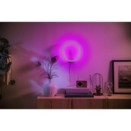 Philips - LED RGBW Dæmpbar væglampe Hue SANA White and Color Ambiance LED/20W/230V