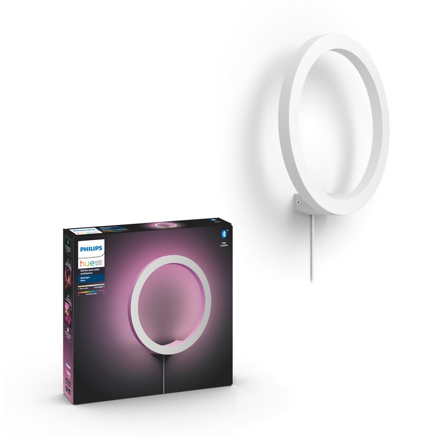 Philips - LED RGBW Dæmpbar væglampe Hue SANA White and Color Ambiance LED/20W/230V
