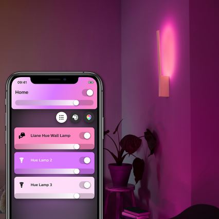 Philips - LED RGBW Dæmpbar væglampe Hue LIANE White And Color Ambiance LED/12W/230V