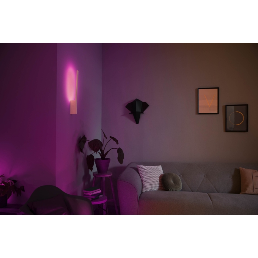 Philips - LED RGBW Dæmpbar væglampe Hue LIANE White And Color Ambiance LED/12W/230V