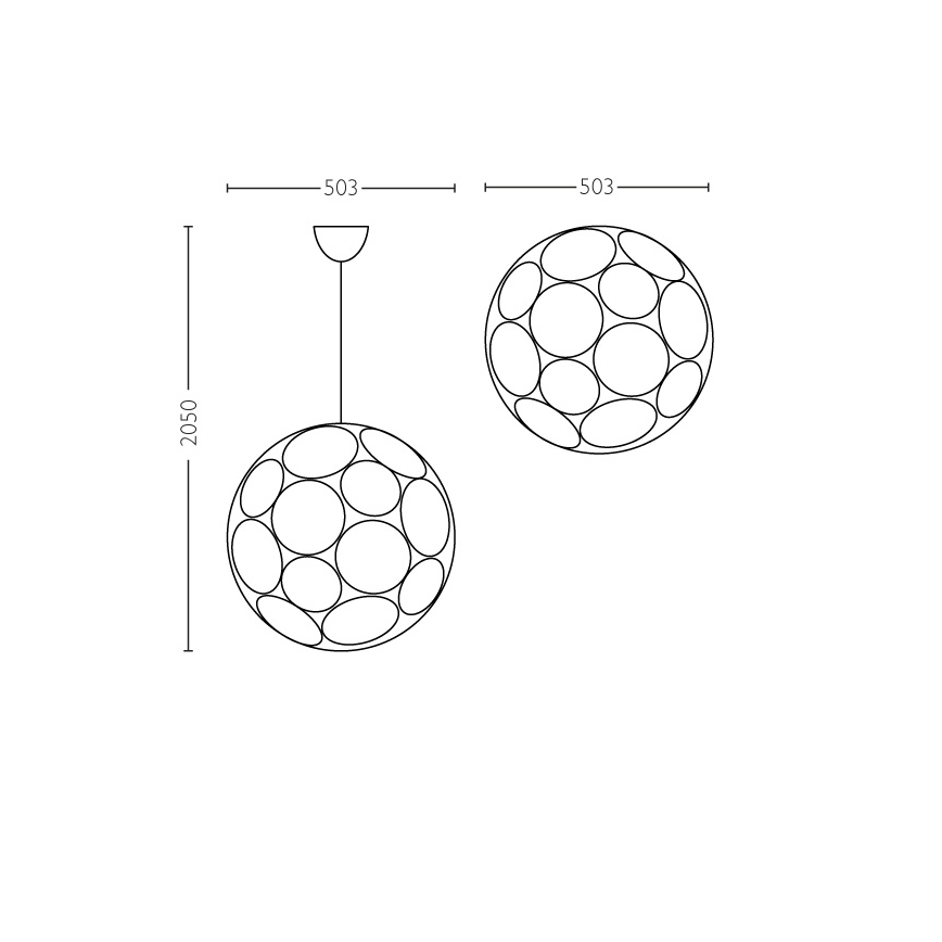 Philips - Loftlampe E27/60W/230V