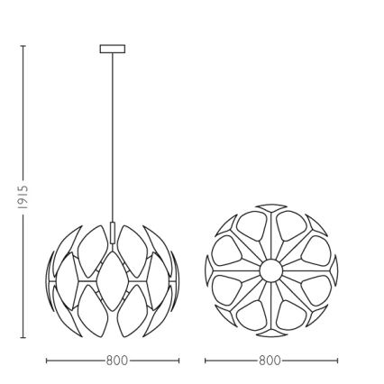 Philips - Pendel E27/60W/230V