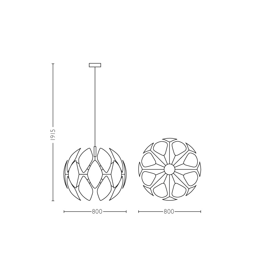 Philips - Pendel E27/60W/230V