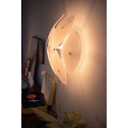 Philips 40963/31/PN - Væglampe MYLIVING CHIFFON 1xE27/60W/230V
