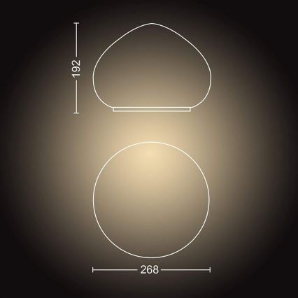 Philips - LED dæmpbar lampe Hue WELLNER 1xE27/8,5W/230V + fjernbetjening