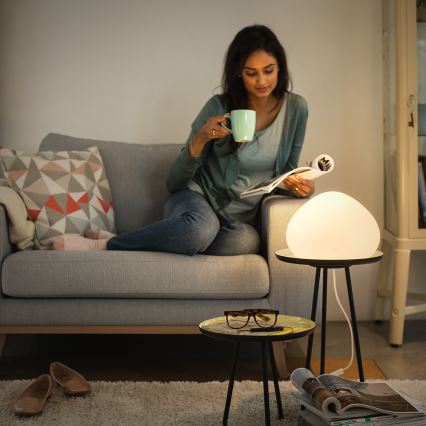 Philips - LED lysdæmper bordlampe Hue WELLNER 1xE27/9,5W/230V