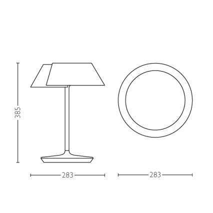 Philips 49023/31/P1 - LED bordlampe dæmpbar INSTYLE NONAGON 1xLED/7W/230V