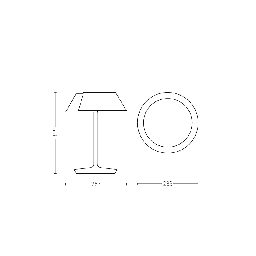 Philips 49023/31/P1 - LED bordlampe dæmpbar INSTYLE NONAGON 1xLED/7W/230V
