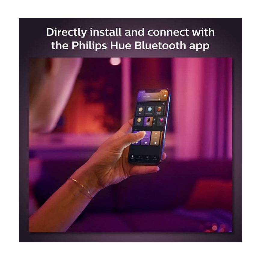 Philips  - 4x LED RGB spotlampe til skinnesystem dæmpbar Hue PERIFO LED RGB/20,8W/230V 2000-6500K
