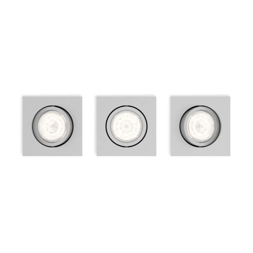 Philips 50123/87/P0 - PAKKE 3x LED lampe dæmpbar CASEMENT LED/4,5W/230V