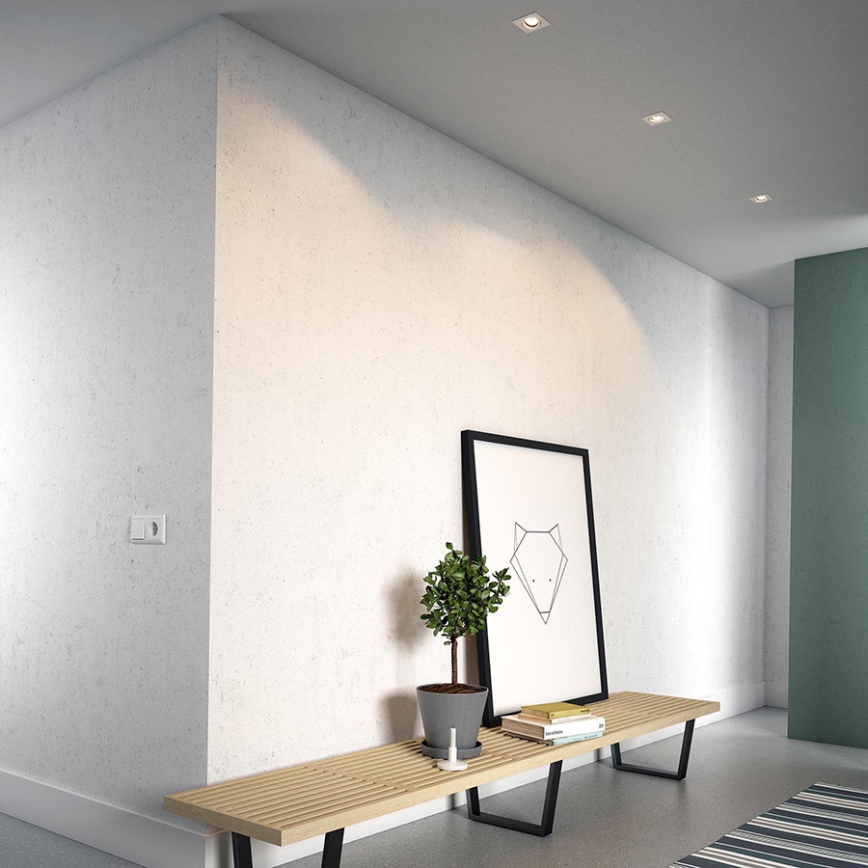 Philips - SÆT med 3 indbygningsspots 1xGU10/5,5W/230V