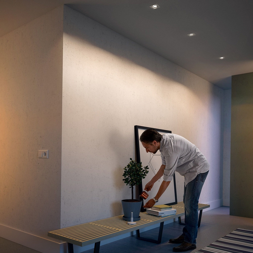 Philips - SÆT med 3 indbygningsspots 1xGU10/5,5W/230V