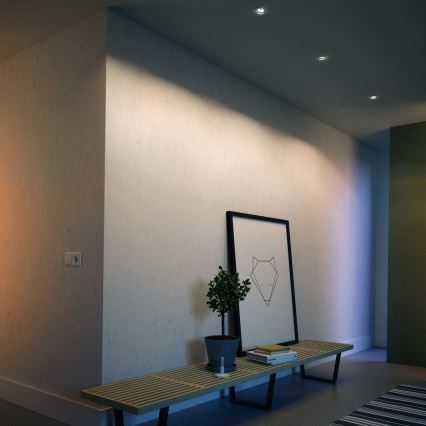 Philips - Sæt med 3 LED RGBW dæmpbare indbygningsspots 1xGU10/4,8W/230V hvid + fjernbetjening