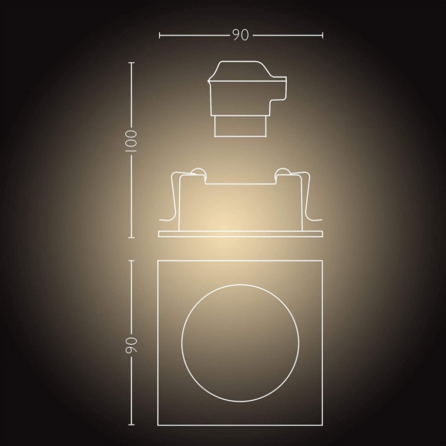 Philips  - LED lampe dæmpbar Hue MILLISKIN 1xGU10/5W/230V