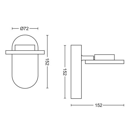 Philips - LED lysdæmper spotlys 1xLED/4,5W/230V