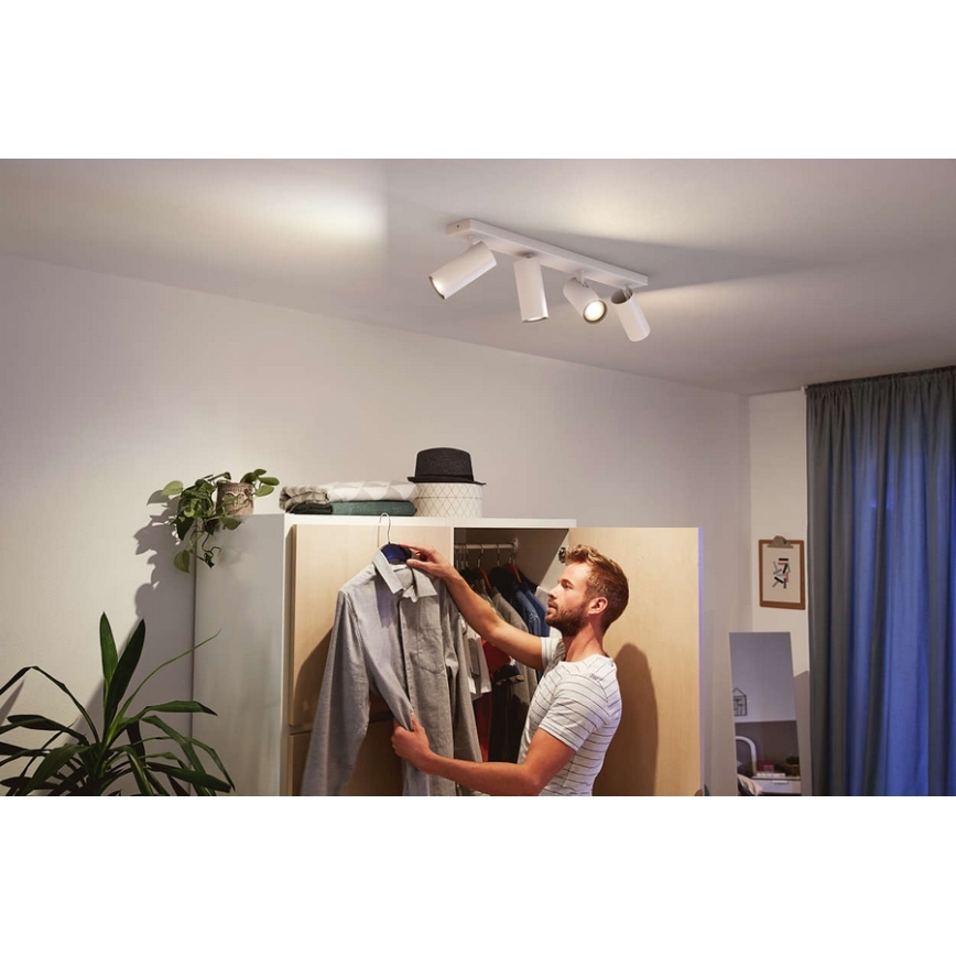 Philips - LED spotlampe dæmpbar Hue BURATTO 4xGU10/5,5W