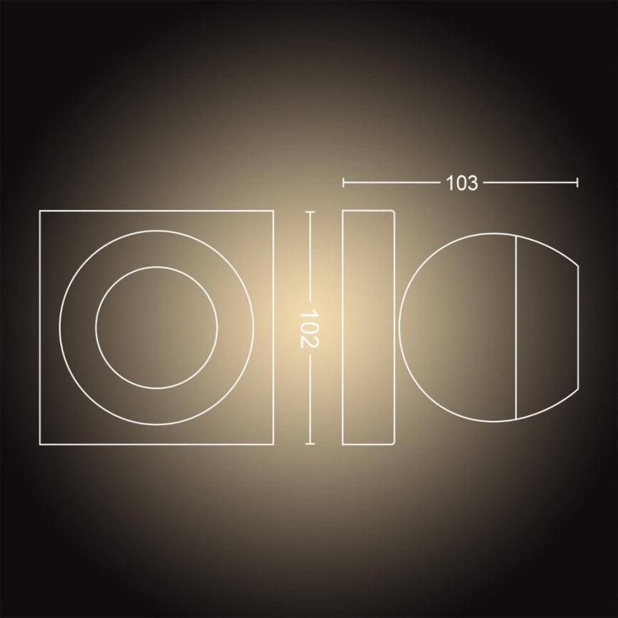 Philips - LED Dæmpbar spotlampe Hue BUCKRAM 1xGU10/5W/230V + fjernbetjening