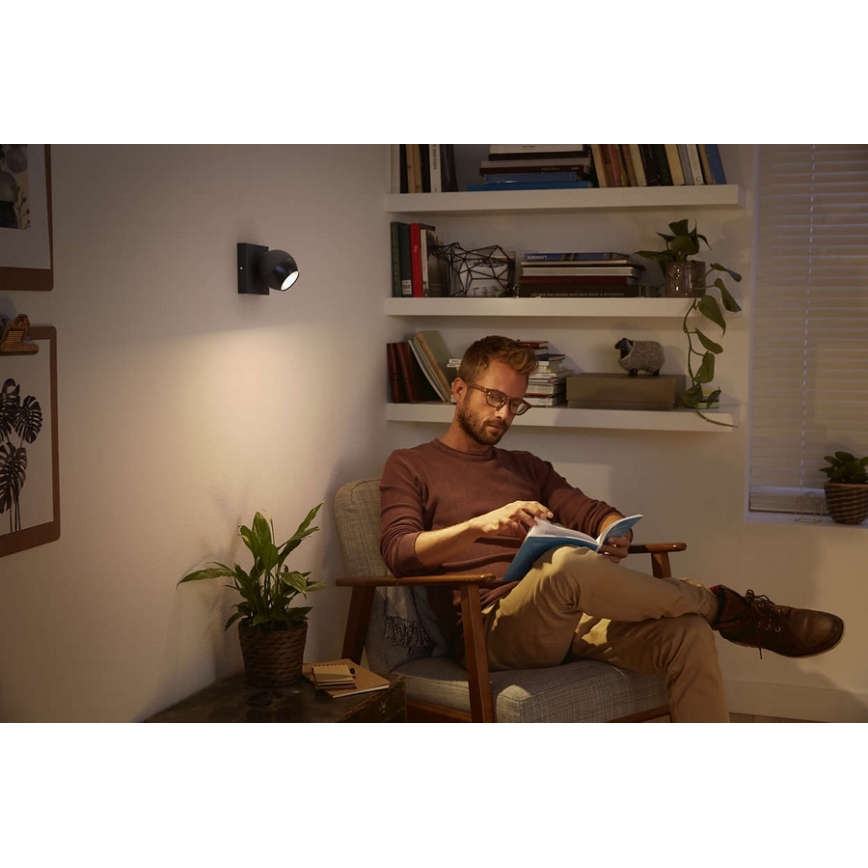 Philips - LED Dæmpbar spotlampe Hue BUCKRAM 1xGU10/5,5W + fjernbetjening