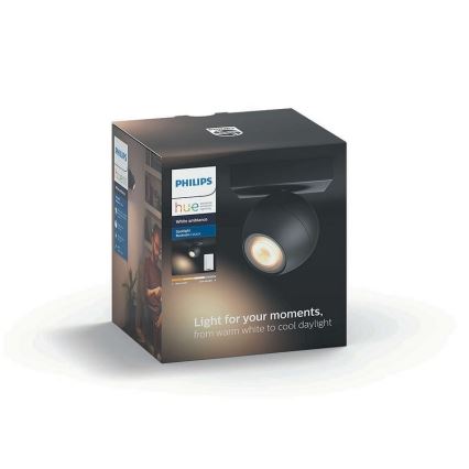 Philips - LED Dæmpbar spotlampe Hue BUCKRAM 1xGU10/5,5W + fjernbetjening