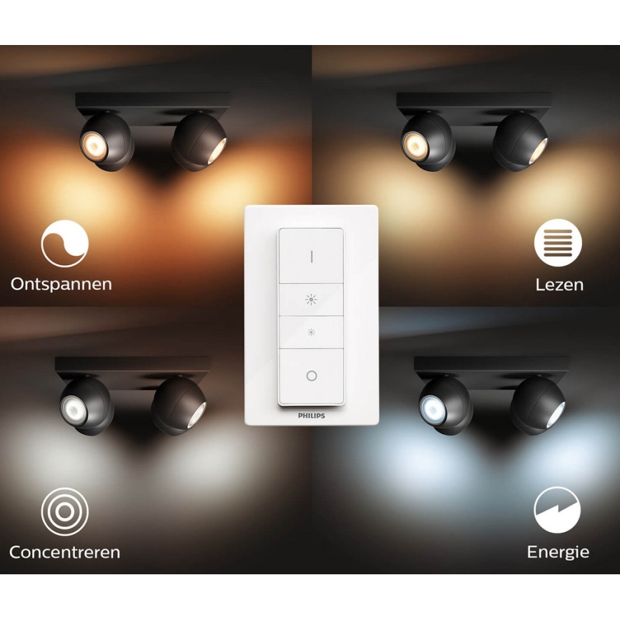 Philips - LED spotlampe dæmpbar Hue BUCKRAM 4xGU10/5W/230V