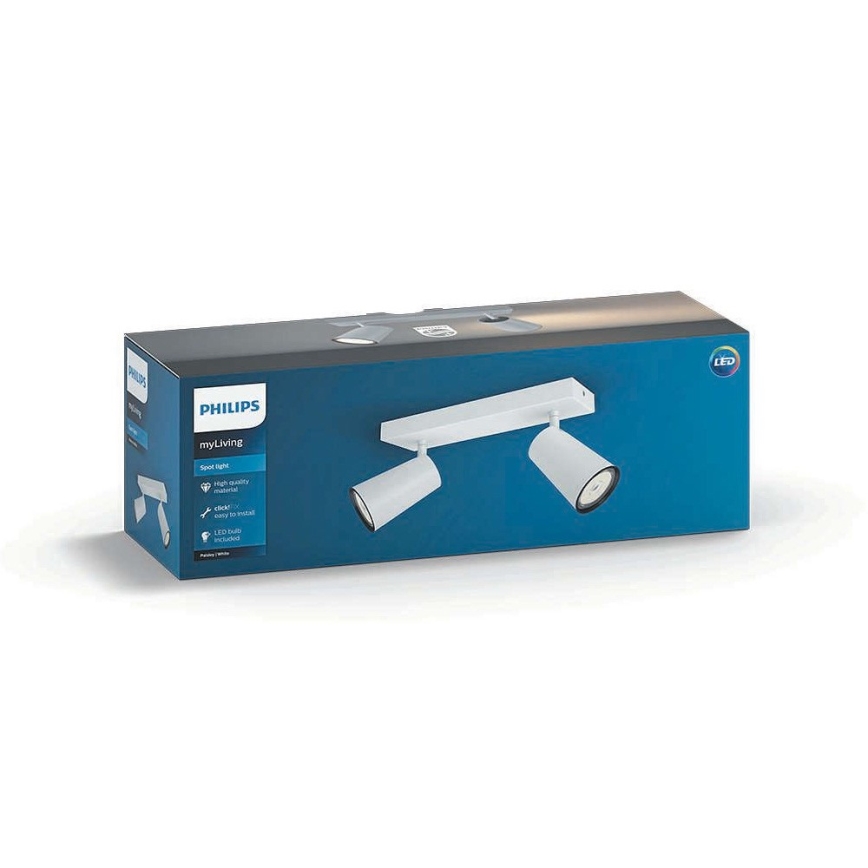 Philips - LED spotlampe 2xGU10/5,5W/230V