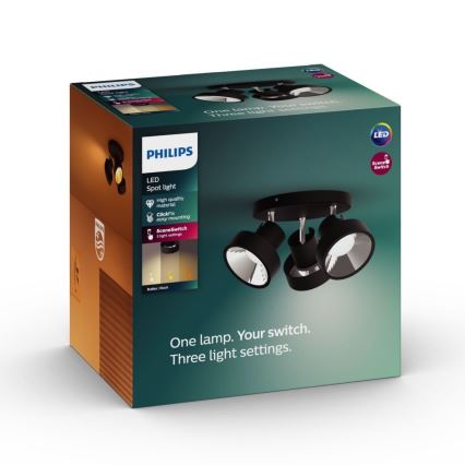 Philips 50603/30/P0 - LED spotlampe dæmpbar BUKKO 3xLED/4,3W/230V