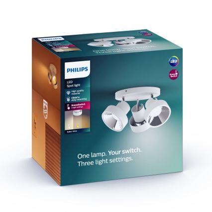 Philips - LED spotlampe 3xLED/4,5W/230V