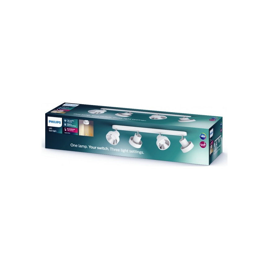 Philips 50604/31/P0 - LED spotlampe BUKKO 4xLED/4,3W/230V