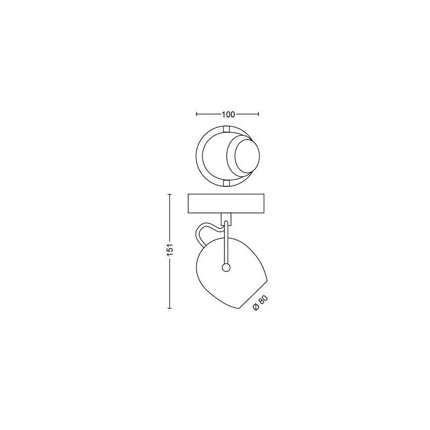 Philips 50611/31/P0 - LED spotlampe RIVANO LED/4,3W/230V