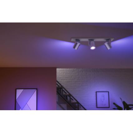 Philips - LED RGBW Spotlampe dæmpbar Hue ARGENA 3xGU10/5,7W/230V