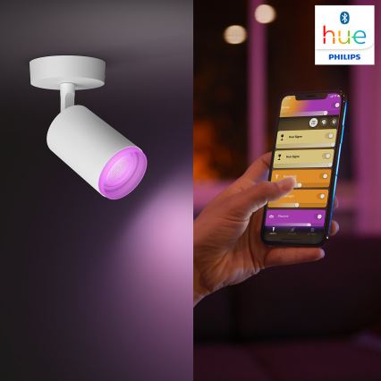 Philips - LED spotlampe m. RGBW-farrver dæmpbar Hue FUGATO 1xGU10/5,7W/230V