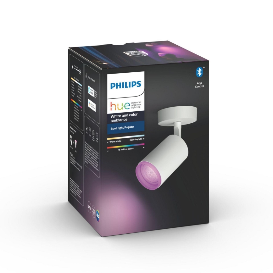 Philips - LED spotlampe m. RGBW-farrver dæmpbar Hue FUGATO 1xGU10/5,7W/230V