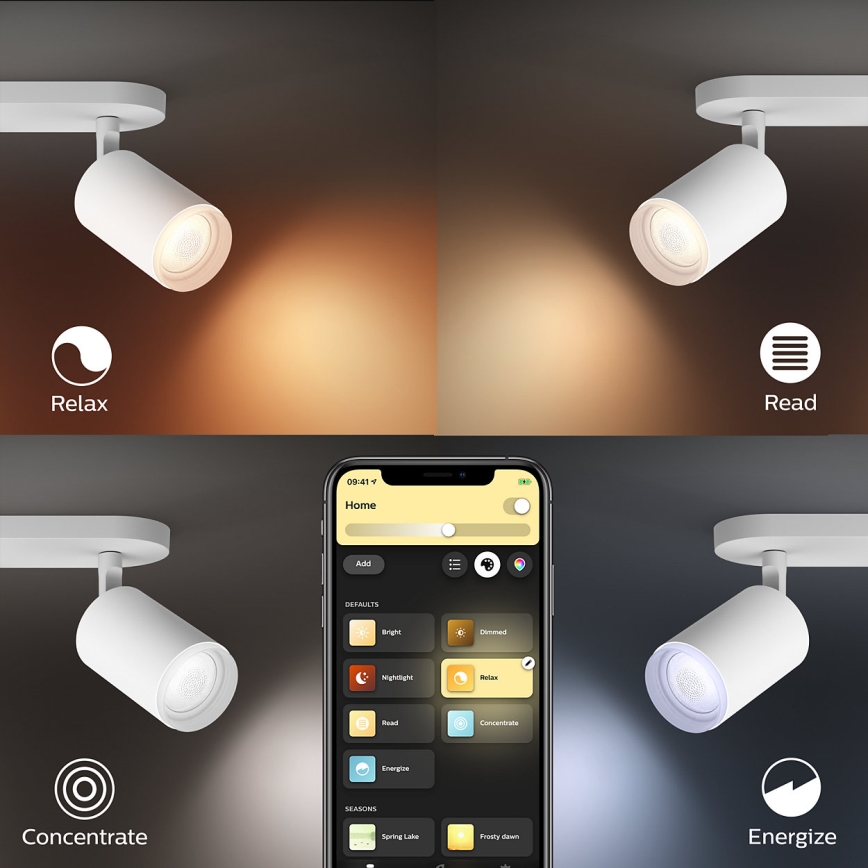 Philips - LED RGBW Spotlampe dæmpbar Hue FUGATO 3xGU10/5,7W/230V