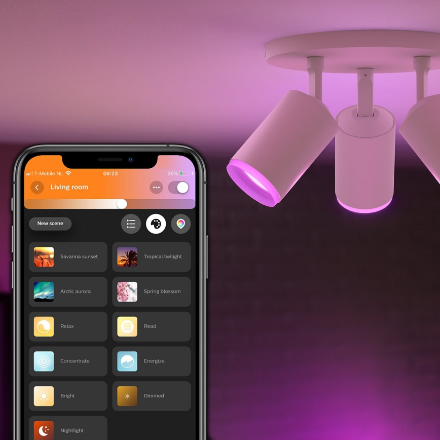 Philips - LED RGBW Spotlampe dæmpbar Hue FUGATO 3xGU10/5,7W/230V