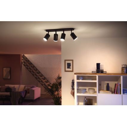 Philips - LED RGBW Spotlampe dæmpbar Hue FUGATO 4xGU10/5,7W/230V
