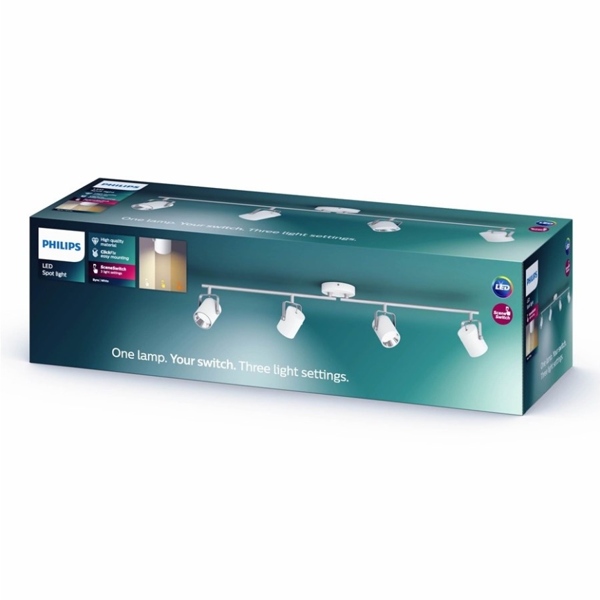 Philips - LED spotlampe 4xLED/4,3W/230V 2200/2500/2700K