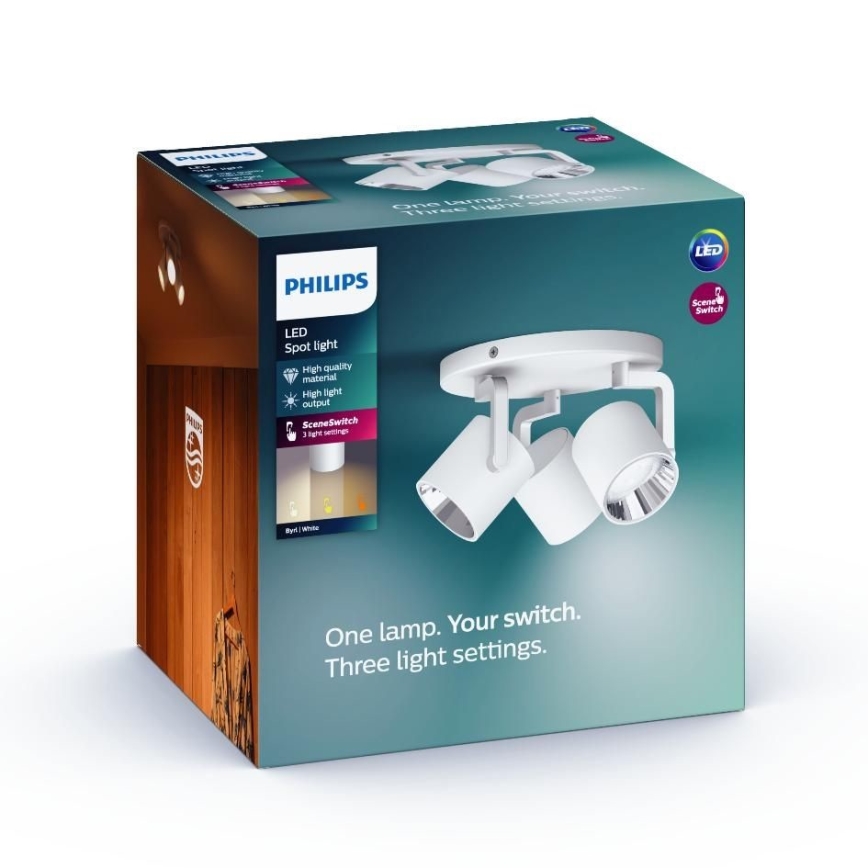 Philips - LED spotlampe dæmpbar 3xLED/4,5W/230V