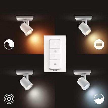 Philips - LED Dæmpbart Hue RUNNER armatur 1xGU10/5W/230V + fjernbetjening