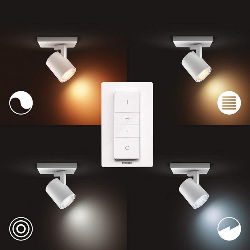 Philips - LED Dæmpbart Hue RUNNER armatur 1xGU10/5W/230V + fjernbetjening