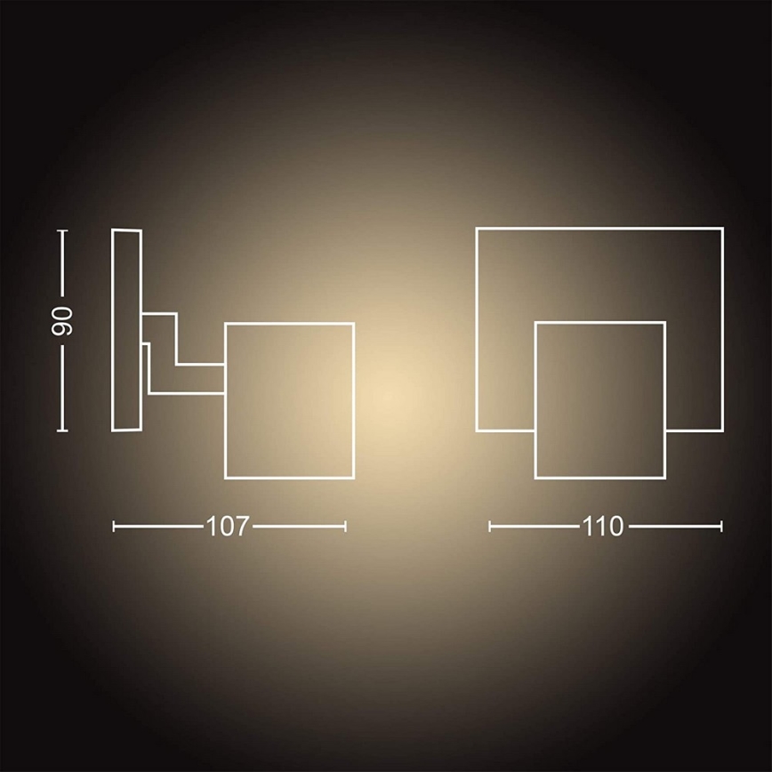 Philips - LED Dæmpbart Hue RUNNER armatur 1xGU10/5W/230V + fjernbetjening