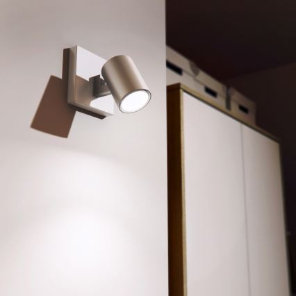 Philips 53090/48/16 - Spotlys RUNNER sølv 1xGU10/35W/230V