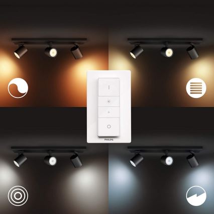 Philips - LED spotlampe dæmpbar Hue RUNNER 3xGU10/5W/230V + fjernbetjening