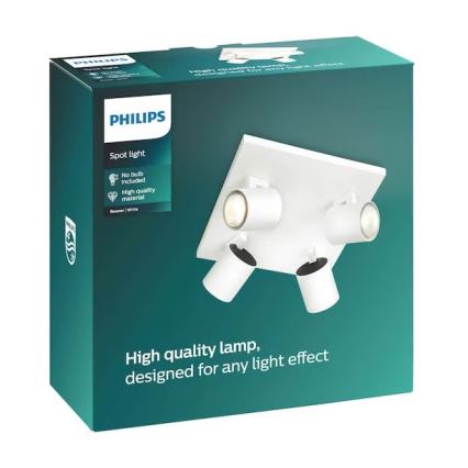Philips - Spotarmatur 4xGU10/20W/230V