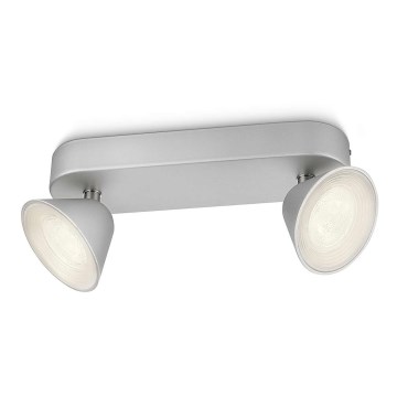 Philips 53282/48/16 - LED spotlampe TWEED 2xLED/3W/230V